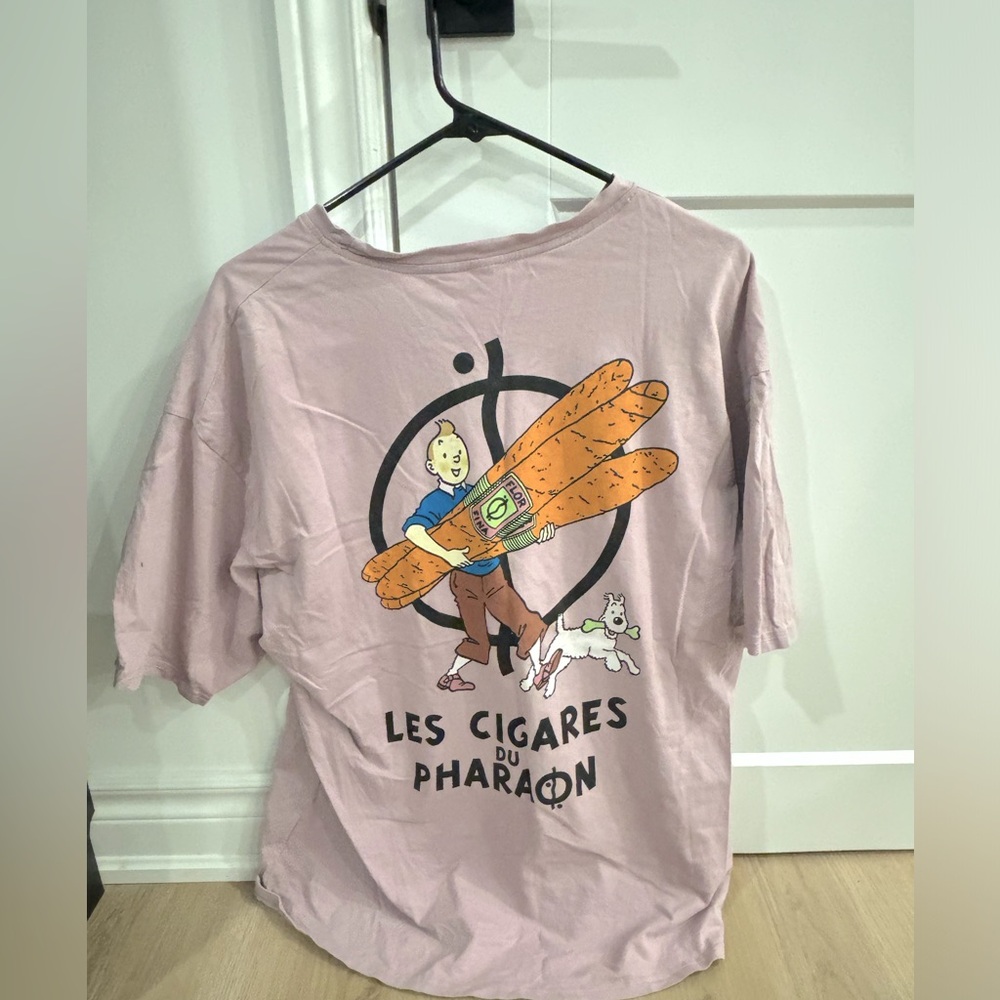 Men’s Size XL Adventures of Tintin Tshirt - Small Stain Shown in Photos